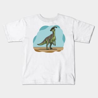 Parasaurolophus dinosaur Kids T-Shirt